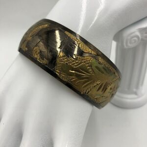 Vintage Elephant Animal Jungle Safari Metal Brass Women's Bangle Bracelet